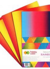 Tektura falista A4/5K Rainbow HAPPY COLOR