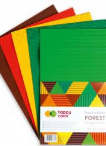 Tektura falista A4/5K mix Forest HAPPY COLOR