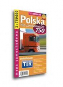 Mapa sam. POLSKA TIR 1:750 000 DEMART