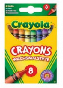 Kredki świecowe bezpieczne 8 kolorów CRAYOLA