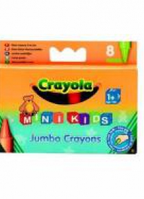 Kredki świecowe extra grube 8 kolorów CRAYOLA