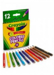 Kredki ołówkowe mini 12 kolorów CRAYOLA