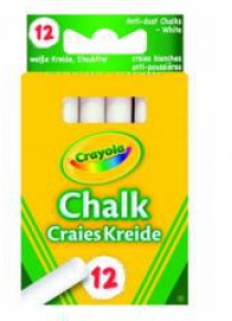 Kreda niepyląca biała 12szt CRAYOLA