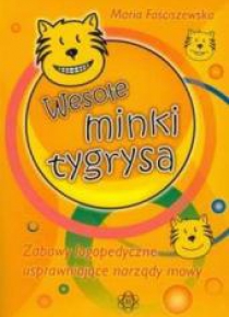 Wesołe minki tygrysa Zabawy logopedyczne HARMONIA