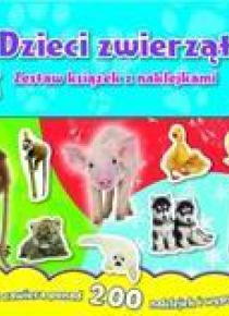 Dzieci zwierząt - zestaw książek z naklejkami