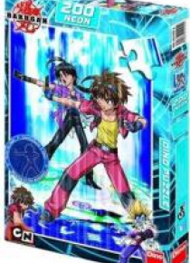Puzzle 200 Bakugan Dan and Shun Neon DINO