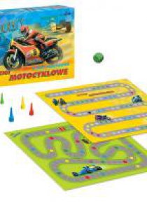 Wyścigi motocyklowe 2 gry planszowe ALEX