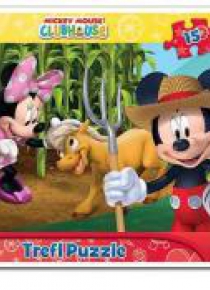 Puzzle ramkowe 15 Myszka Miki Na wsi TREFL