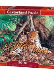 Puzzle 3000 Jaguary w dżungli CASTOR