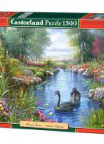 Puzzle 1500 Czarne łabędzie CASTOR