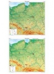 Mapa - Polska. Ogólnogeograficzna / do ćwiczeń