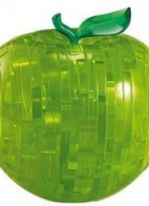 Crystal puzzle jabłko zielone